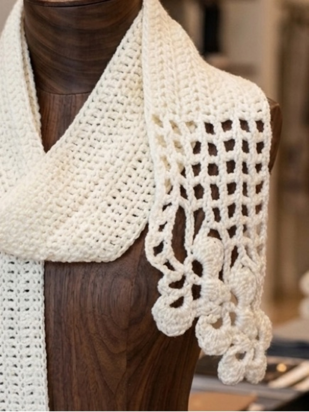 Holt Renfrew Crocheted Scarf
